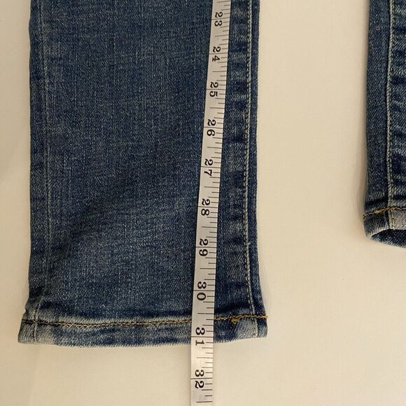 Superdry Mens Jeans 30x32 (fit31)Blue Skinny Denim Medium Wash Thrashed - Picture 15 of 16